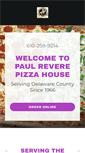 Mobile Screenshot of paulreverepizzahouse.com